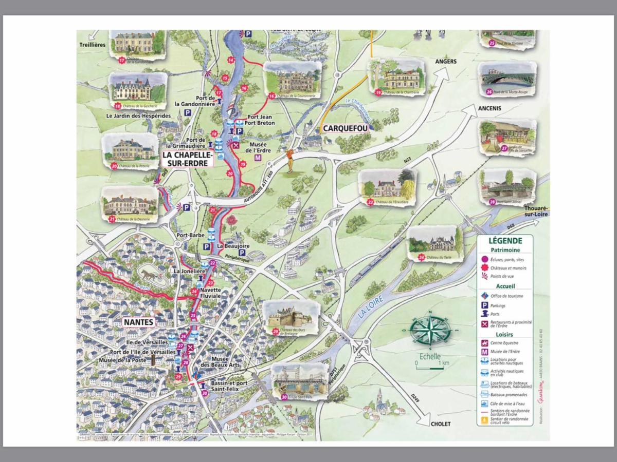 Logement Climatise Erdre Riviere ลา-ชาเปล-ซัวร์-เอเดร ภายนอก รูปภาพ